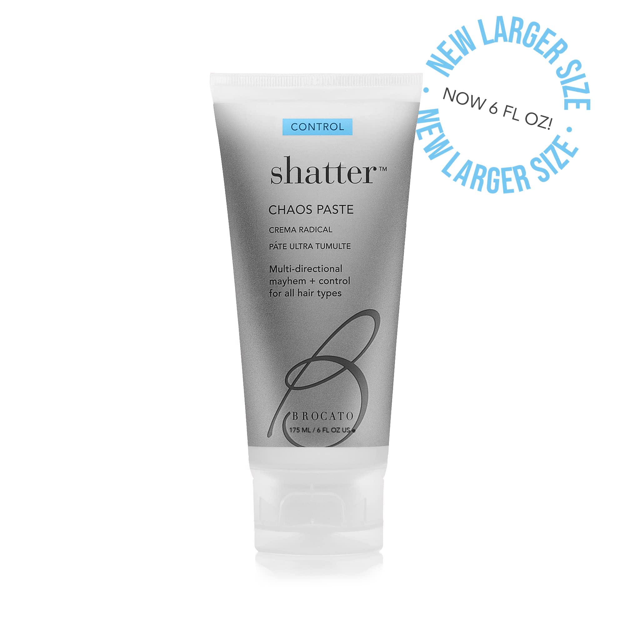 Brocato Shatter Chaos Paste, 6 Oz | Ultra-Firm Molding Paste for All Hair Types | Wet, Dry & Heat-Styled Looks