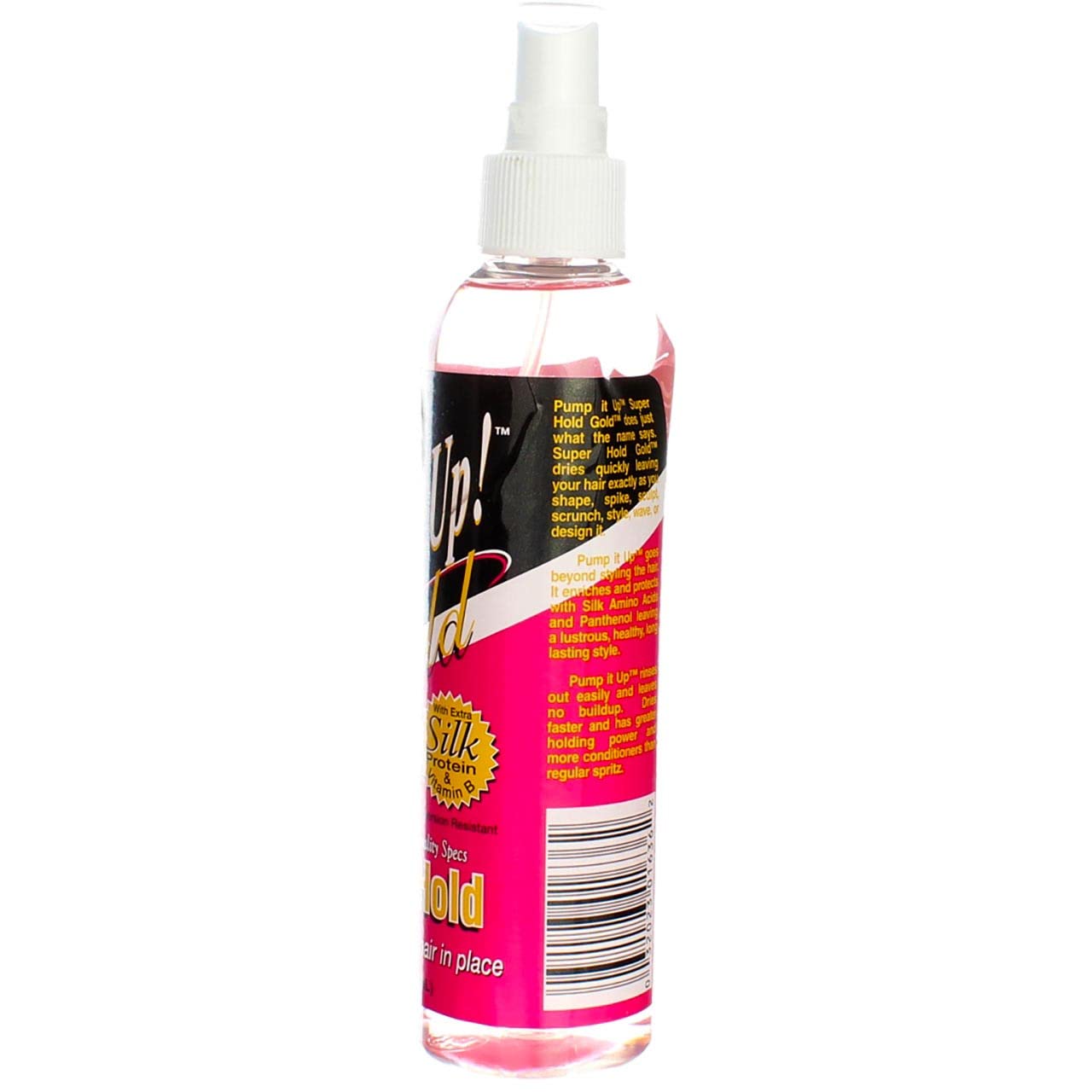 Bronner Brothers Pump It Up Spritz Gold Super Hold - 8 oz, Pack of 5
