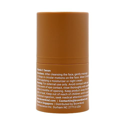 brownkind Vitamin C Serum – Lightweight, Fast-Absorbing for Melanin-Rich Skin | Dermatologist-Designed 30ml