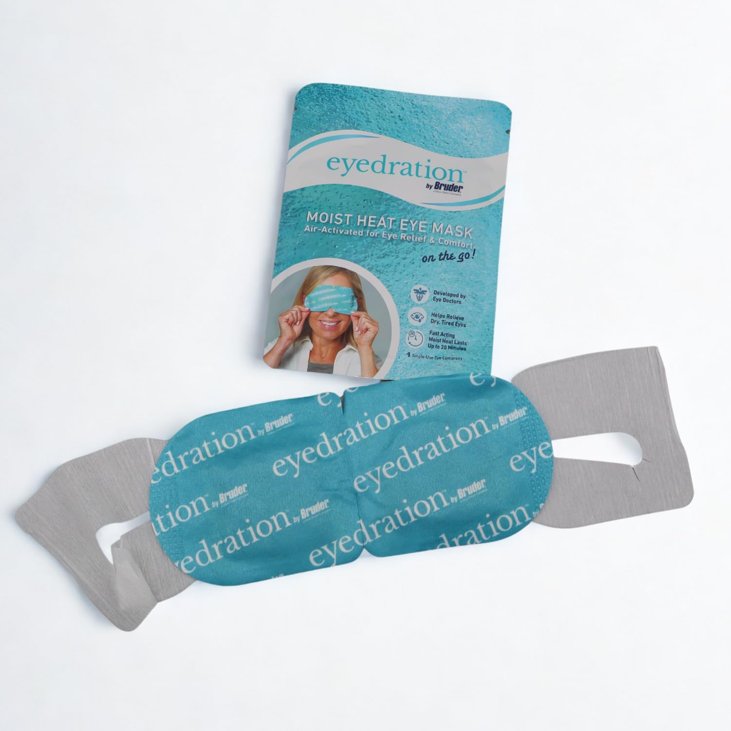 Bruder Air-Activated Eye Steam Mask – 10 Single-Use, Self-Heating, No Microwave Needed