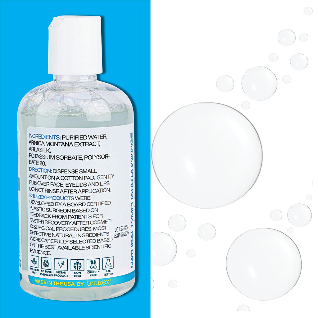 Bruizex Arnica Micellar Water – Cleansing, Makeup Removal & Lymphatic Support (All Skin Types, 8 fl oz)