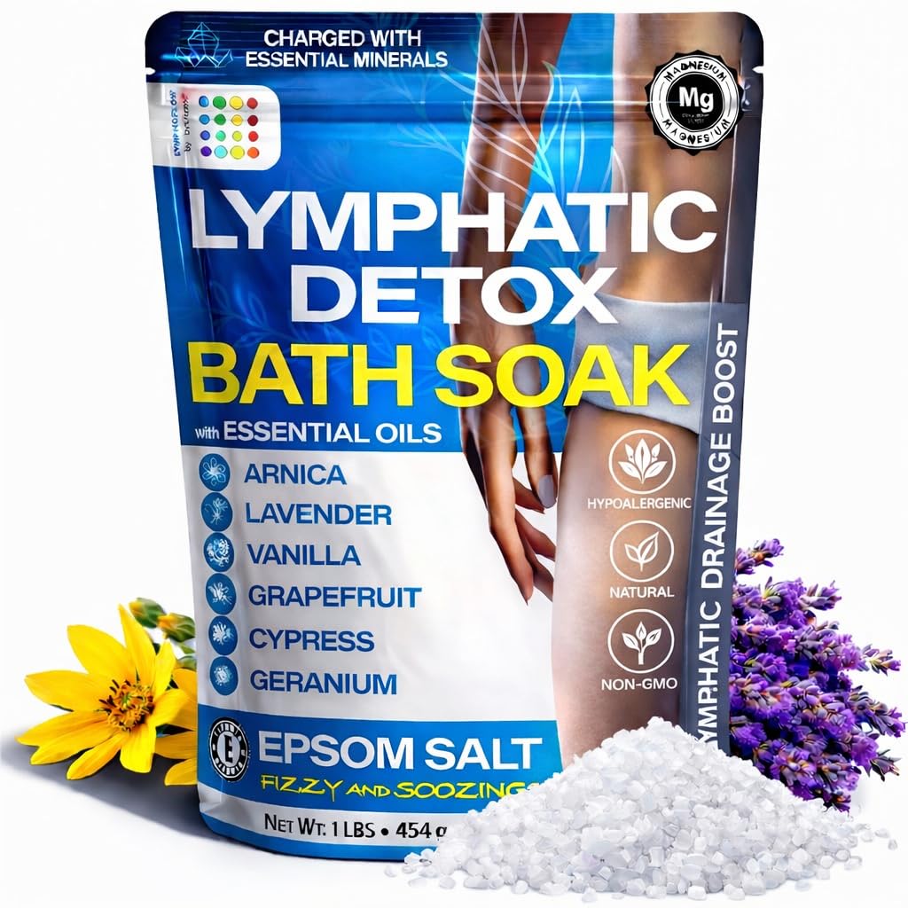 Bruizex Arnica Montana Bath Salts – Lymphatic Drainage & Epsom Bath Soak (1 lb)