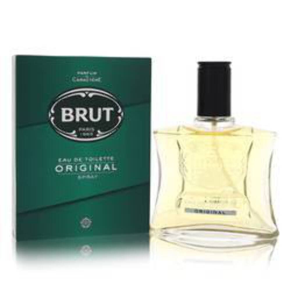 BRUT EDT Spray – Original Glass Bottle, 100ml | Classic Masculine Fragrance
