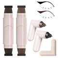 BSMAX 2Pcs Foldable Eyeliner Stamp Pen – Quick Winged Liners, Smudge-Proof & Waterproof (Black & Brown)