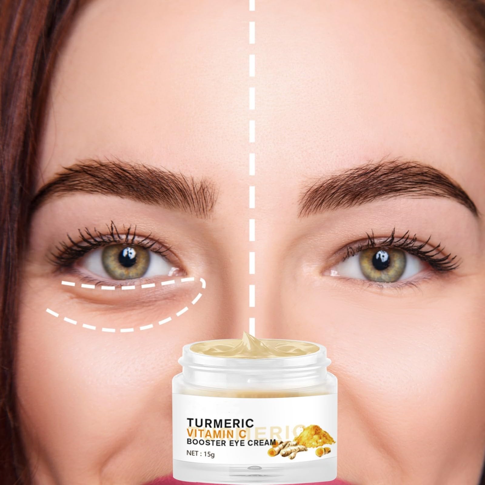 BSMKCL Turmeric + Vitamin C Eye Cream – Dark Circles, Puffiness & Fine Lines