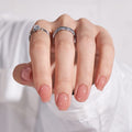 BTArtbox Press On Nails Short – Nude Square Gel Nails Kit (32 Nails, 16 Sizes)