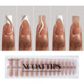 BTArtbox French Tip Press-On Nails with XCOATTIPS – 5 Styles, Short Coffin, 150pcs