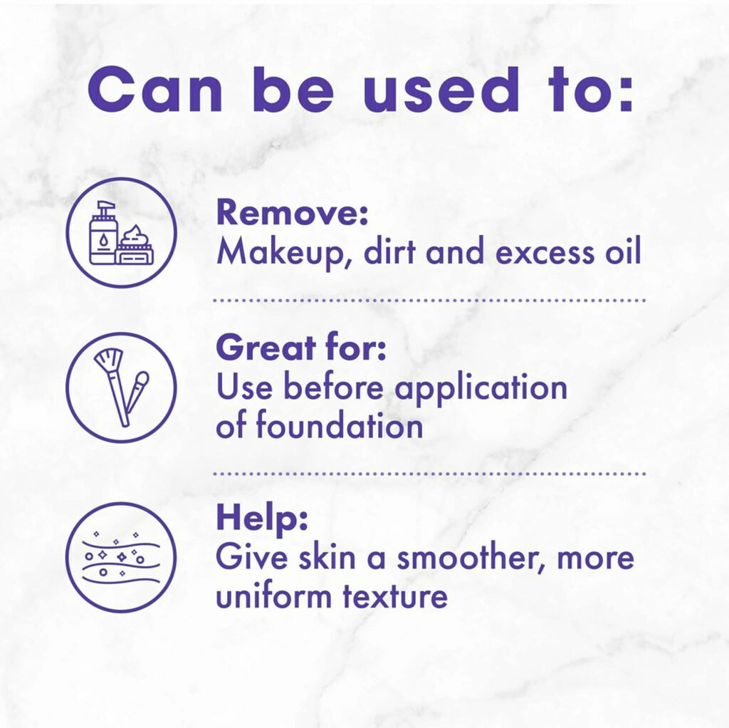Buf-Puf Gentle Facial Sponge – Dermatologist-Developed Daily Cleanse & Exfoliation, 6 Count