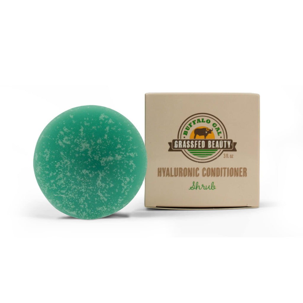 BUFFALO GAL Hyaluronic + Tallow Conditioner Bar – Hydration & Detangling for All Hair Types