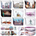 Bulyoou 18-Piece New York City Gift Set - Cosmetic Bags & Compact Mirrors