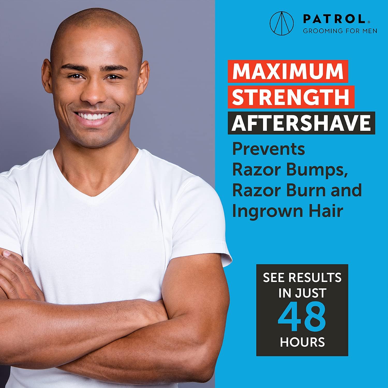 Bump Patrol Maximum Strength Aftershave Formula - Razor Bump & Irritation Solution - 4 Ounces