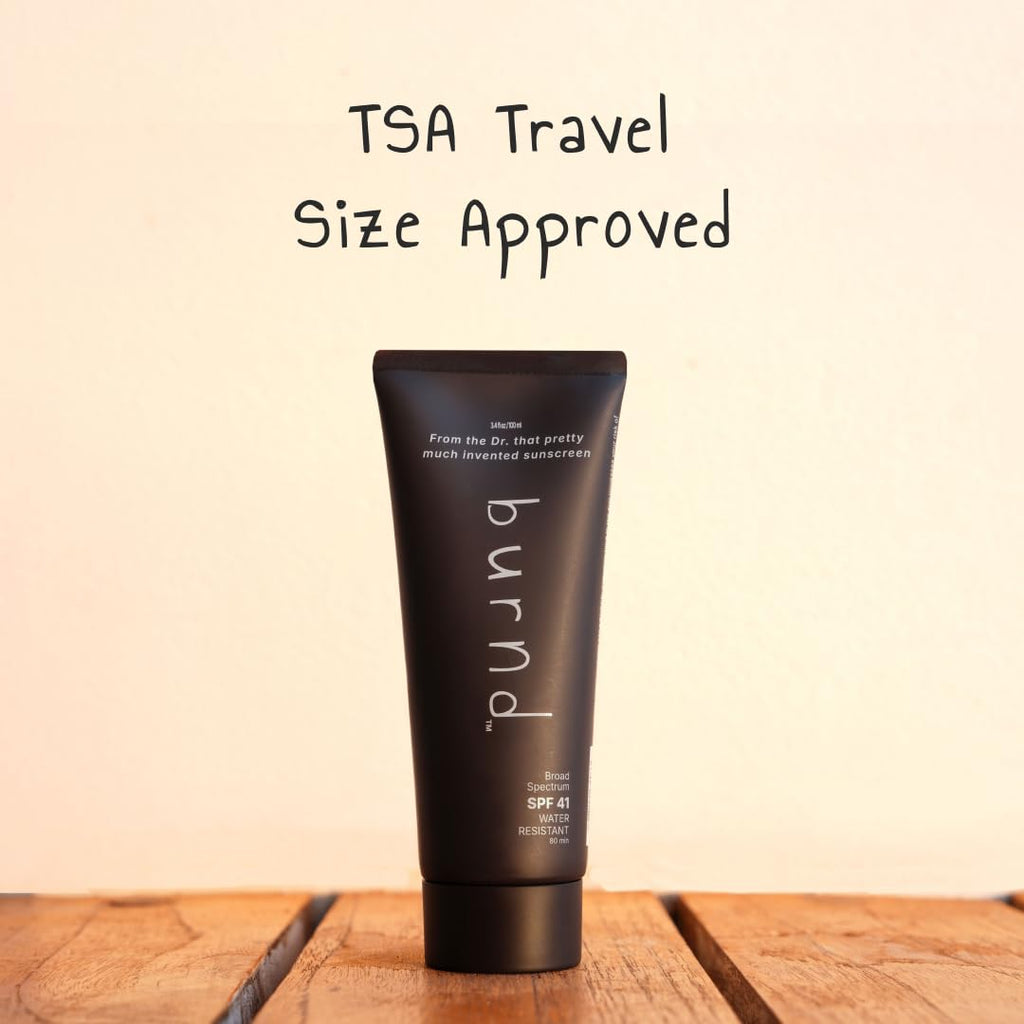burnd SPF41 Broad Spectrum Sunscreen — 80 Min Water-Resistant, Clear Dry Finish