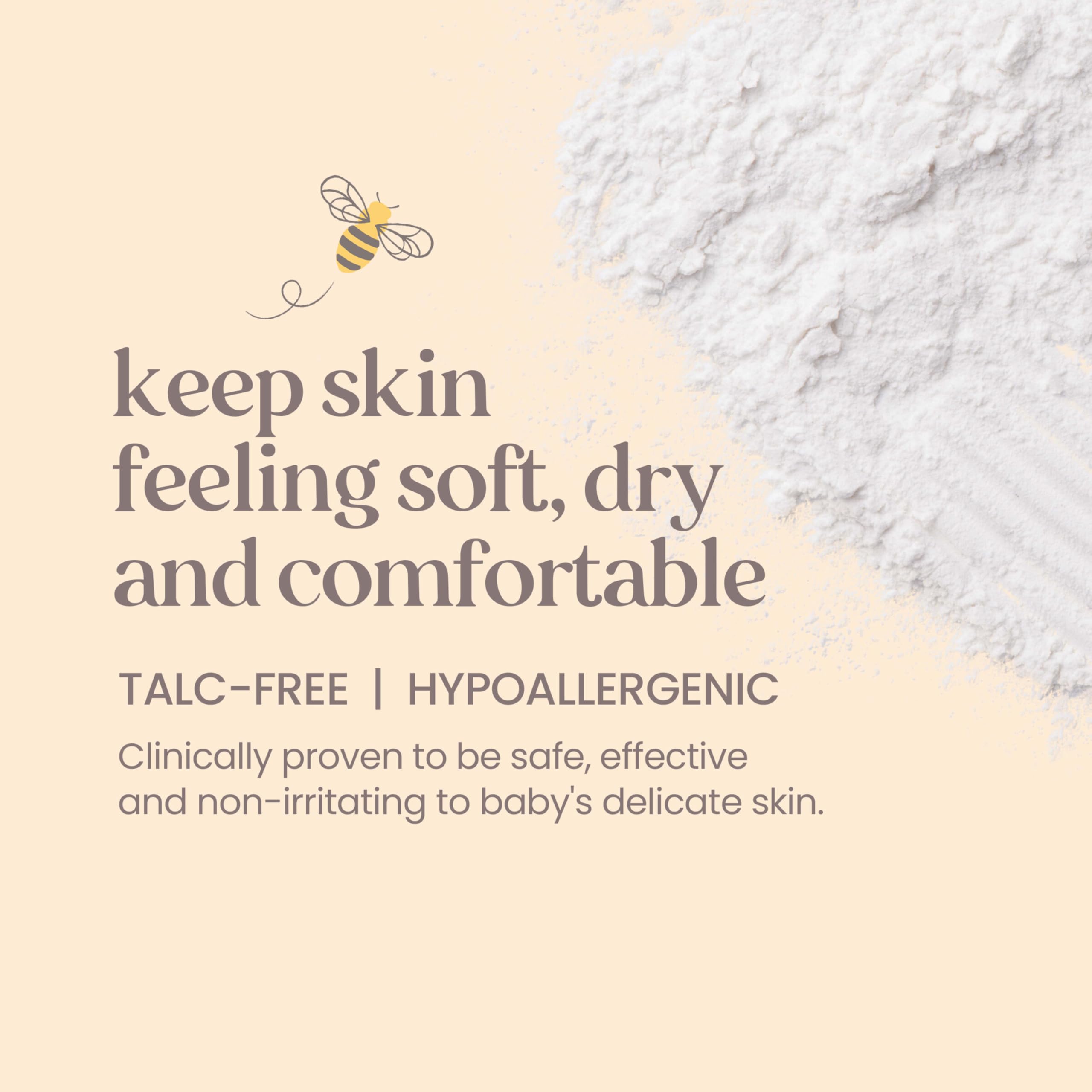 Burt's Bees Baby Dusting Powder – 100% Natural, Talc-Free, 7.5 oz