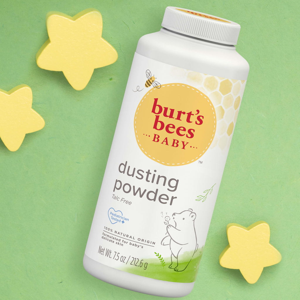 Burt's Bees Baby Dusting Powder – 100% Natural, Talc-Free, 7.5 oz