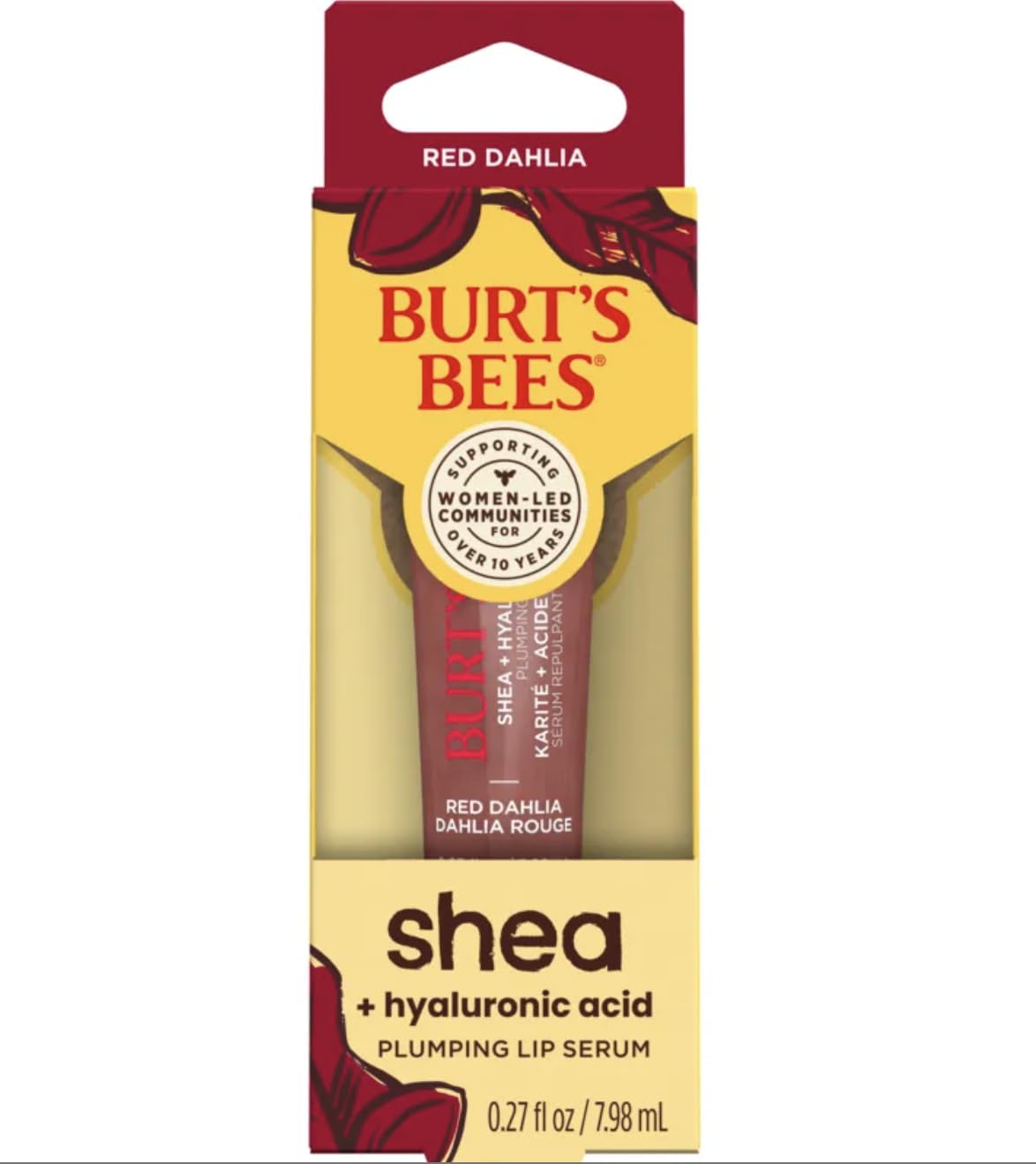 Burt's Bees Clear Shea & Hyaluronic Acid Plumping Lip Serum – 0.27 fl oz