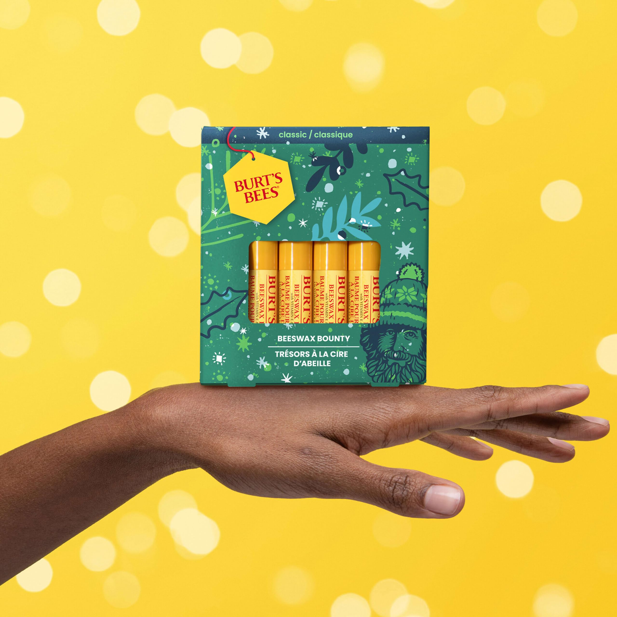 Burt's Bees Lip Balm Gift Set | Beeswax Bounty 4-Pack – Original Beeswax Flavor