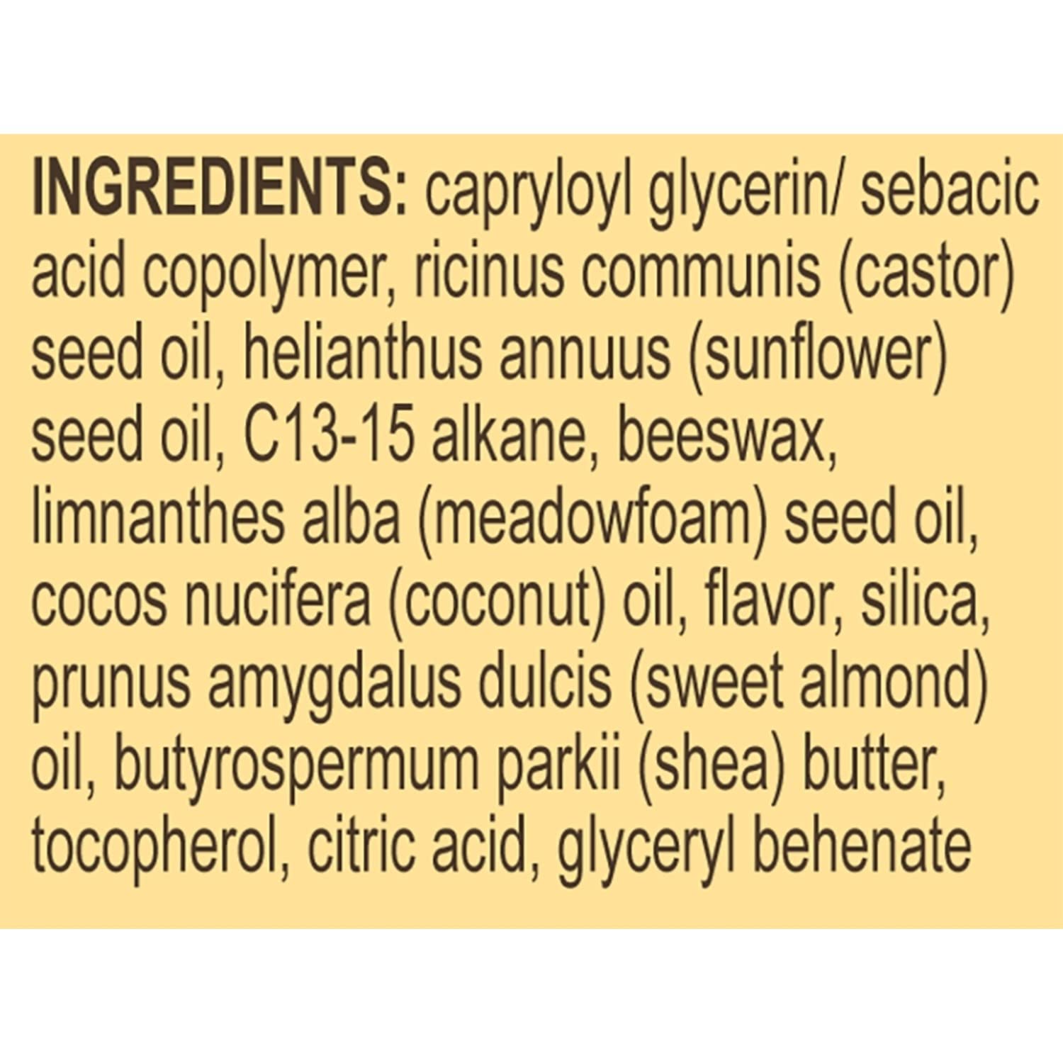 Burt's Bees 100% Natural Hydrating Lip Oil with Sweet Almond Oil – Pack of 4 Tubes