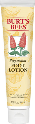 Burt's Bees Peppermint Oil Foot Lotion – 3.38 oz | Soothing Foot Moisturizer