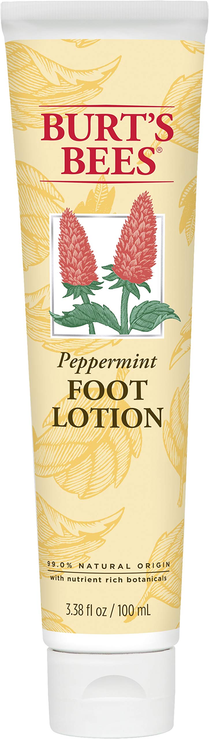 Burt's Bees Peppermint Oil Foot Lotion – 3.38 oz | Soothing Foot Moisturizer