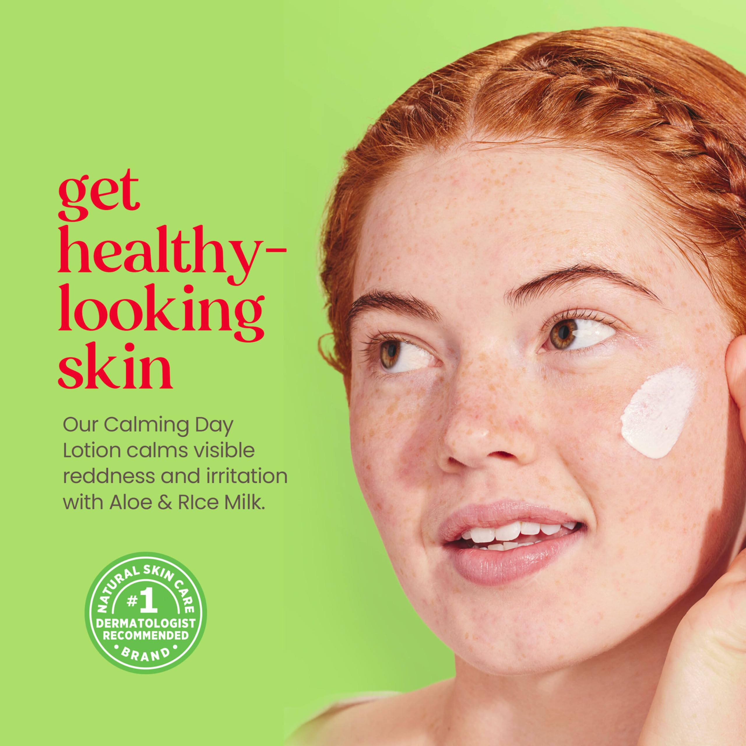 Burt's Bees SPF 30 Calming Day Lotion with Aloe & Rice Milk – Sensitive Skin Sunscreen, 1.8 oz