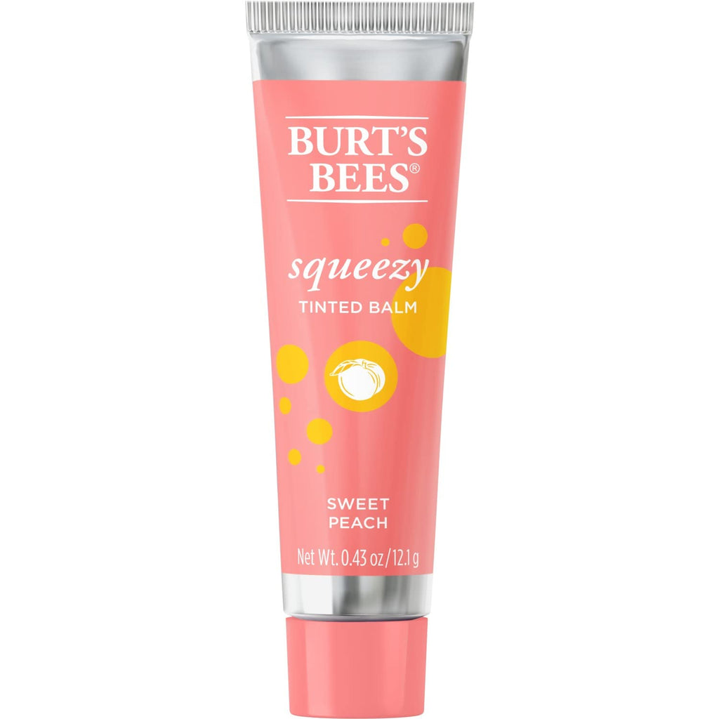 Burt's Bees 100% Natural Squeezy Tinted Lip Balm – Sweet Peach