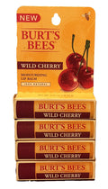Burt's Bees Wild Cherry Moisturizing Lip Balm 0.15 oz – 4-Pack