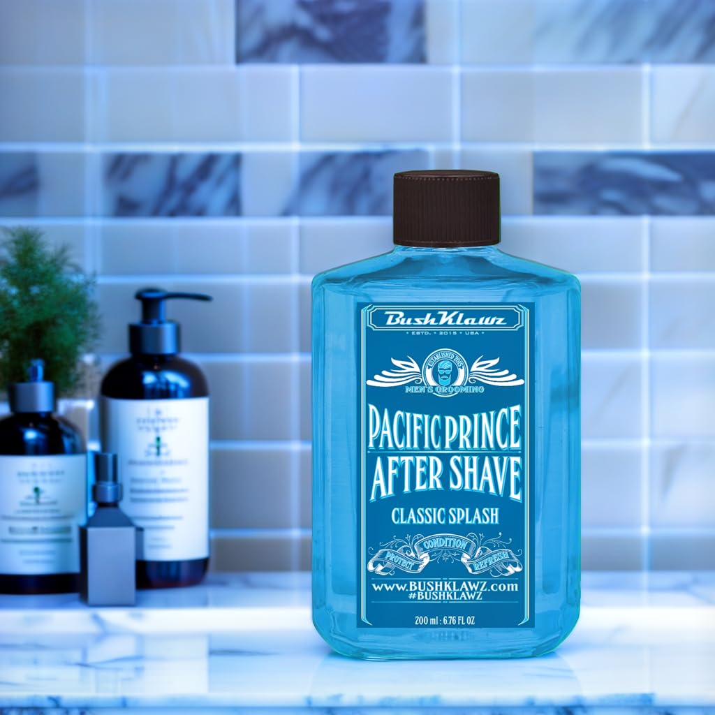 BushKlawz Pacific Prince After Shave Balm – Cooling, Soothing & Fast-Absorbing