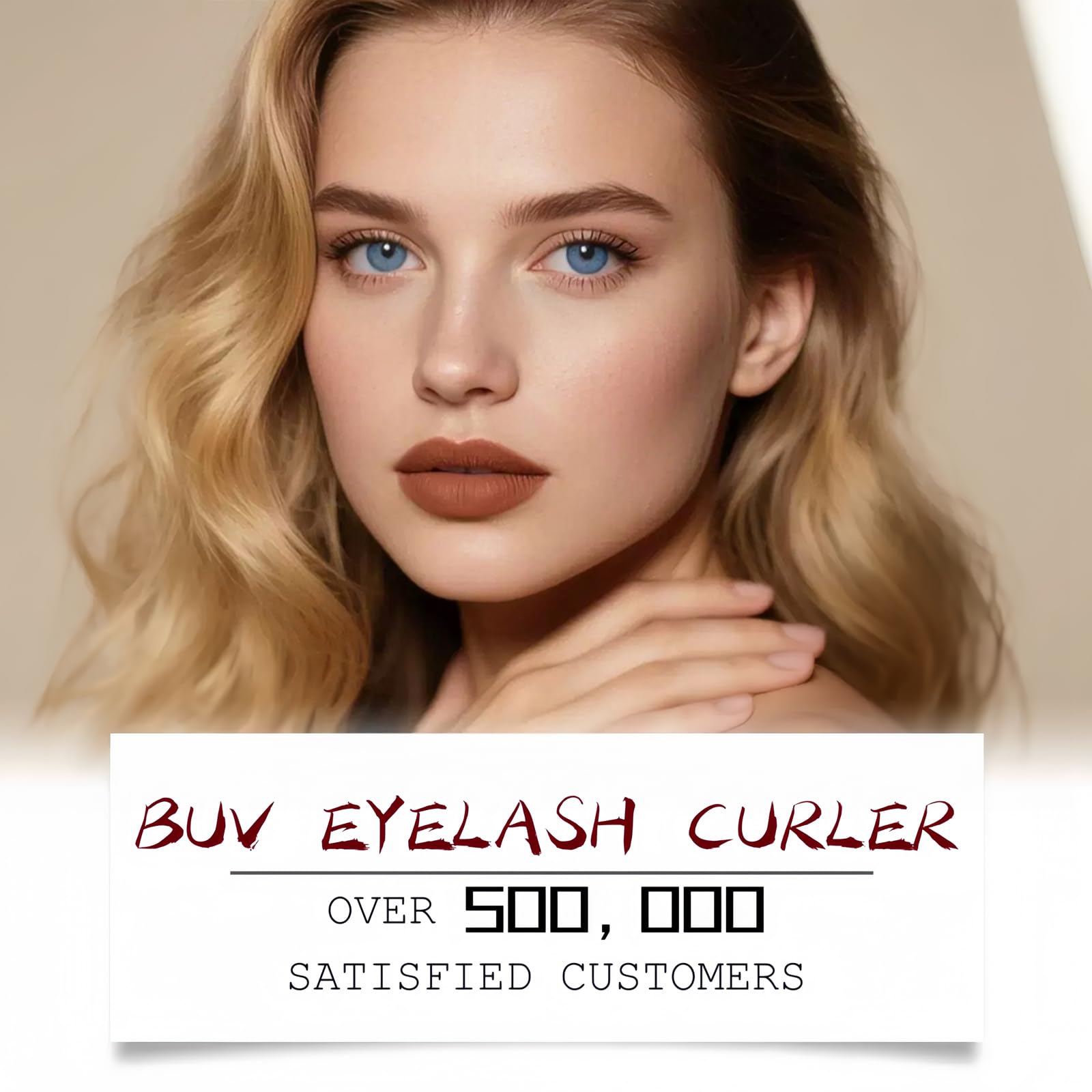 BUV 2025 Upgraded Heated Eyelash Curler – 5s Heat, USB Rechargeable, 3 Modes, LED Display, Anti-Burn