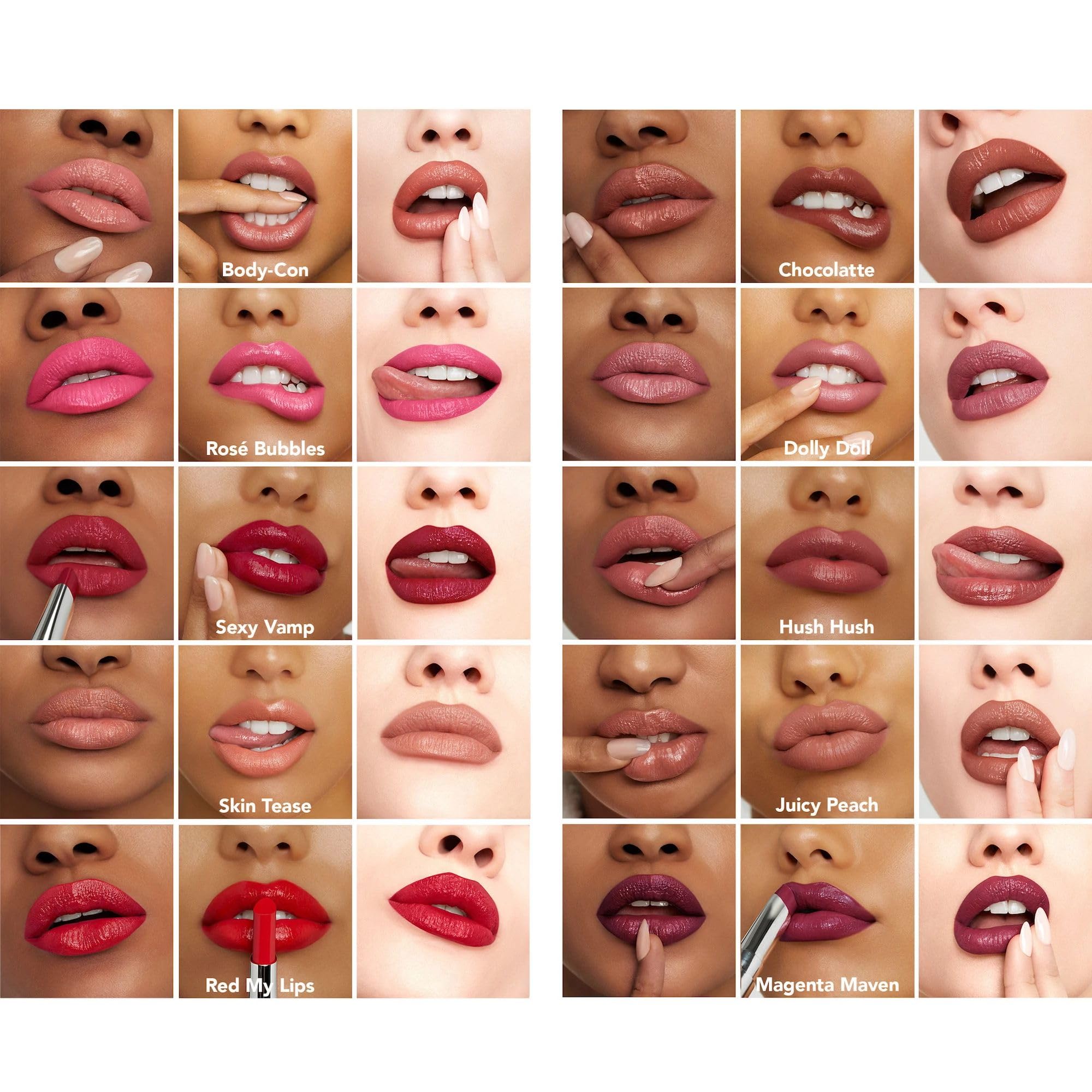 Buxom Full-On Plumping Satin Lipstick – Sexy Vamp | Hydrating, Long-Wear Color