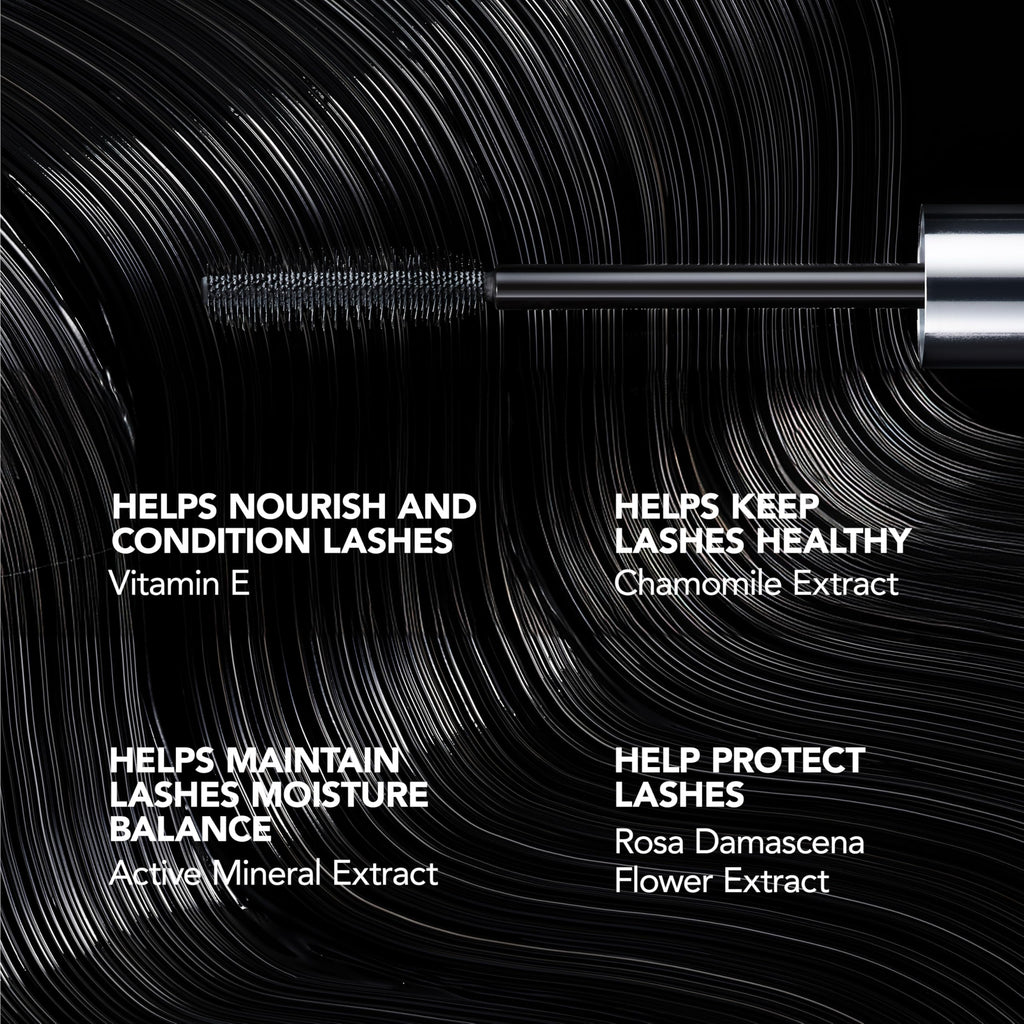 BUXOM Lash Volumizing Mascara – Blackest Black (Travel Size) | 3x Volume
