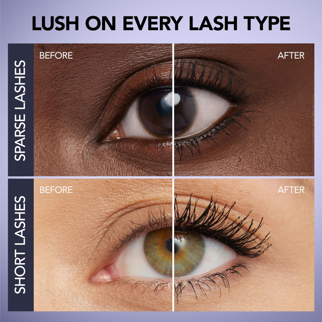 BUXOM Lash Volumizing Mascara – Blackest Black (Travel Size) | 3x Volume