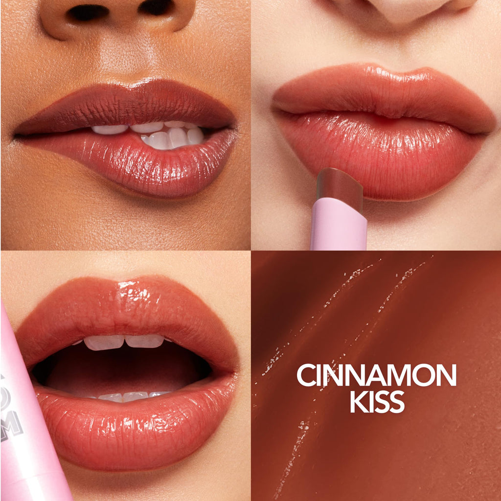 BUXOM Full-On Lip Glow Balm Cinnamon Kiss — Hydrating Plumping Lip Tint