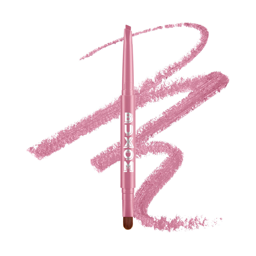 Buxom Power Line Plumping Lip Liner - Dolly Light | Waterproof Matte Lip Liner with Built-In Brush