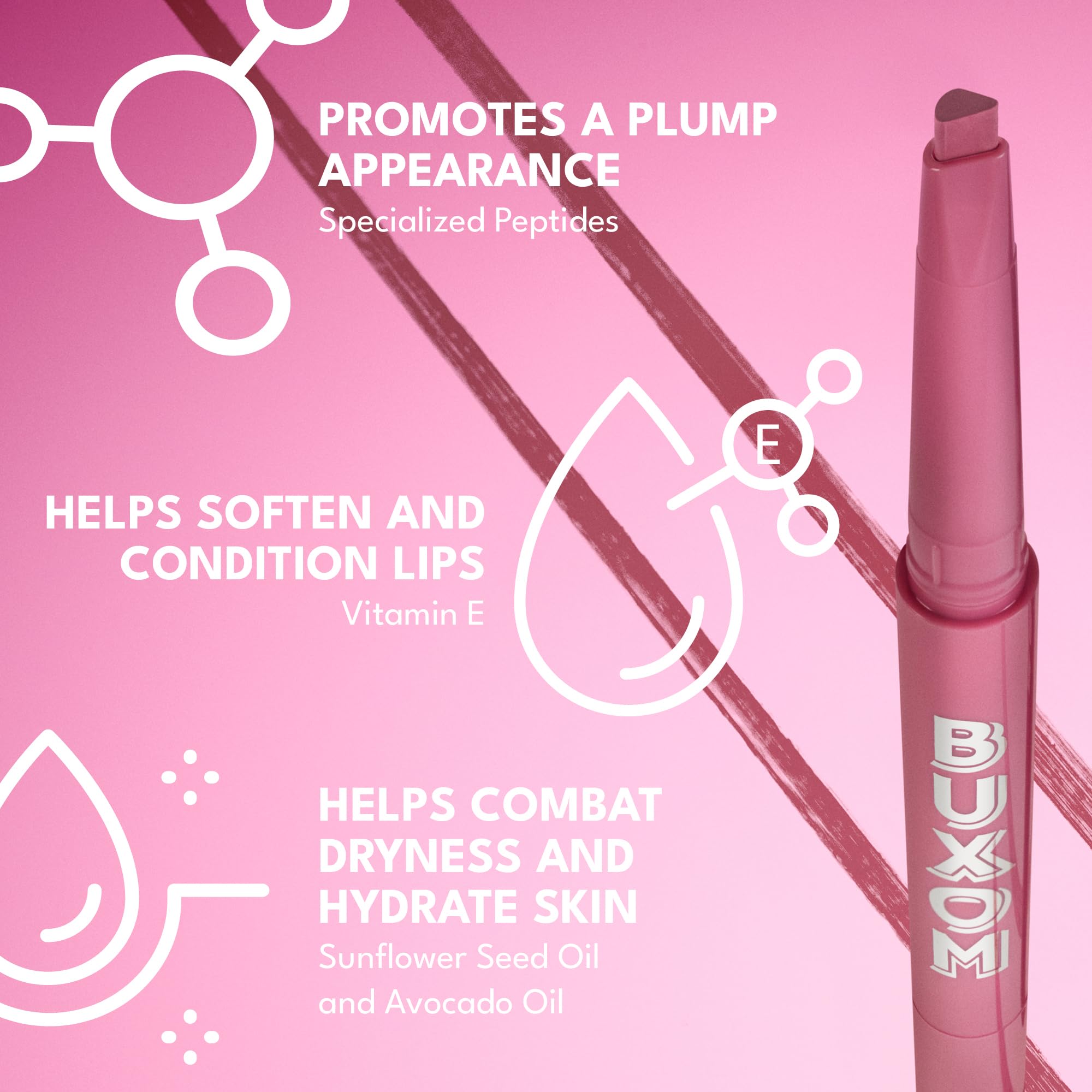 BUXOM Power Line Plumping Lip Liner – Recharged Ruby | Waterproof Matte, 8h Wear