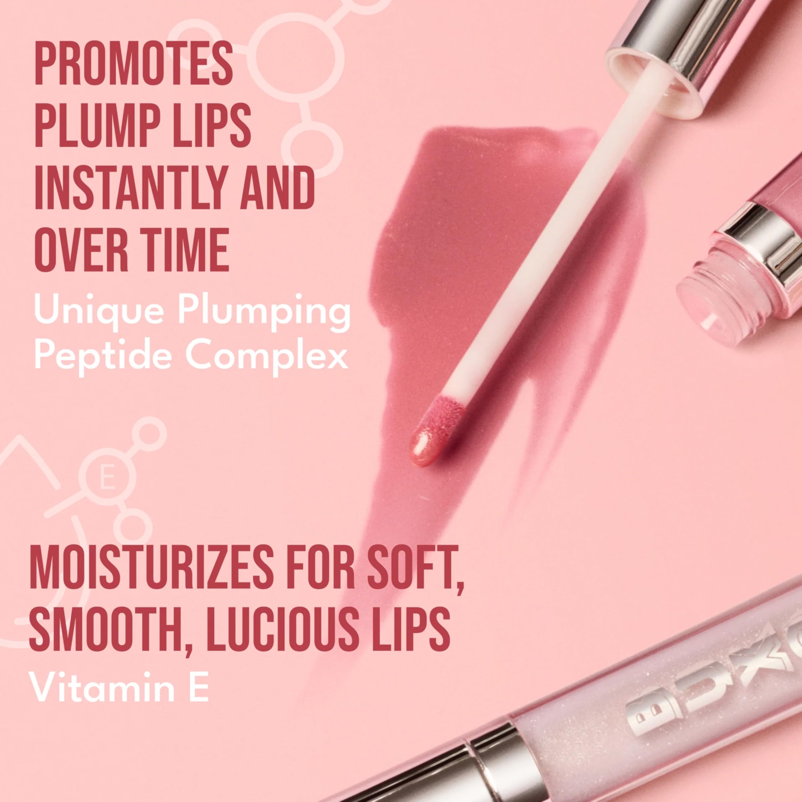 Buxom Full-On Plumping Lip Polish AB Dolly – True Mauve Shimmer, Peptides & Vitamin E, Vegan Gloss