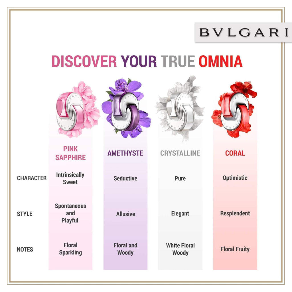 BVLGARI Omnia Amethyste Eau de Toilette Splash – 1.40 Fl Oz | Italian-Made Romantic Fragrance