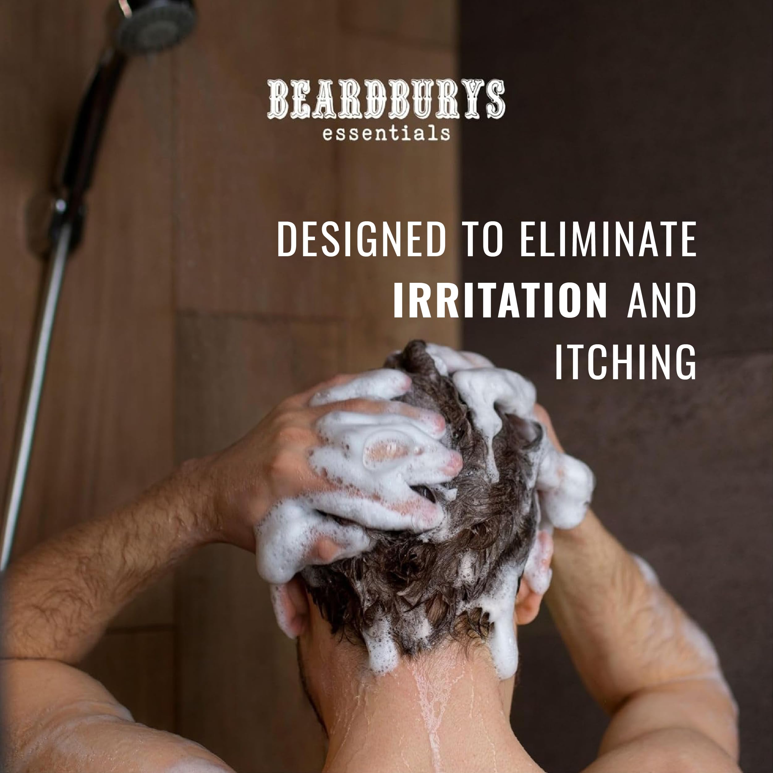 Beardburys Essentials Pure Balance Anti-Dandruff Shampoo – Thyme & Mint, Exfoliating, Vegan, 250 ml