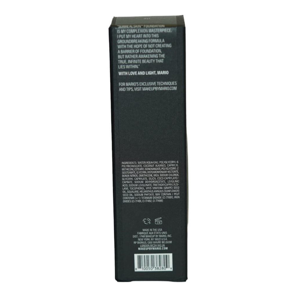 MAKEUP BY MARIO SurrealSkin Liquid Foundation – Vegan, Hydrating, Long-Wearing, Natural Finish (30 mL, 13W)