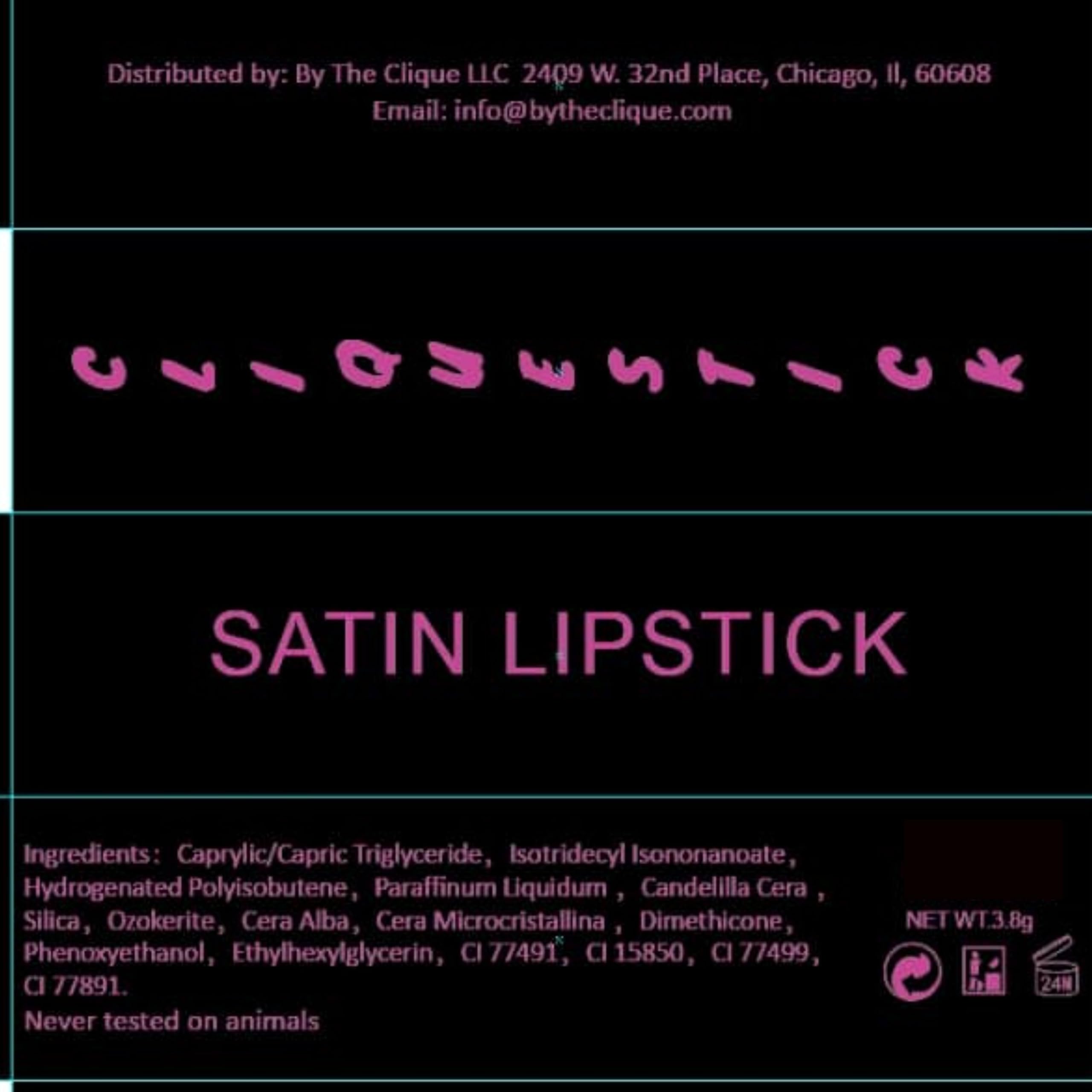 By The Clique Premium Fuchsia Pink Purple Lipstick | All That Jazz