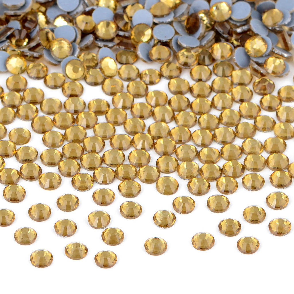 Bymitel Hotfix Crystal Rhinestones 3.8mm Lt. Topaz SS16 2880pc – Iron-On DIY