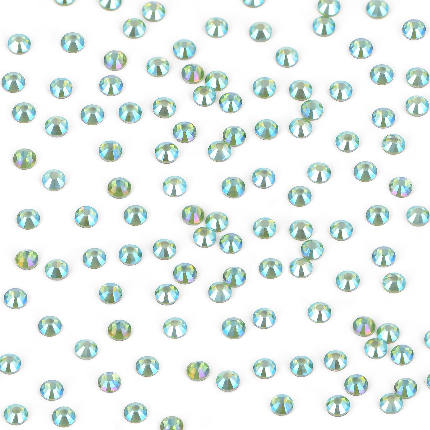 Bymitel Hotfix Crystal Rhinestones Peridot AB 4.8mm SS20 – 1440pcs, Iron-On DIY Jewelry & Crafts