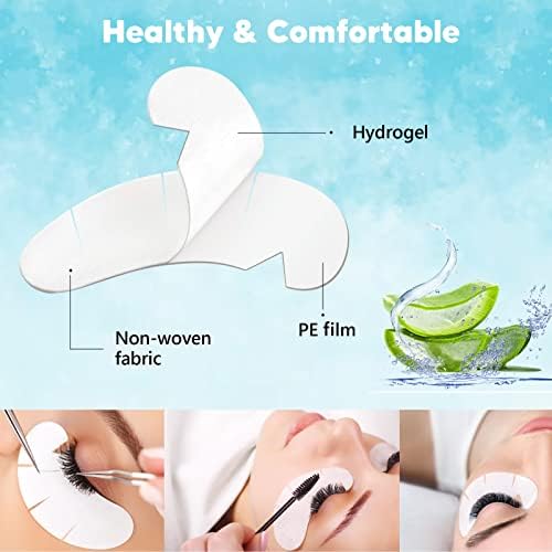 C. ARTIST 100 Pairs V-Shaped Under Eye Gel Pads Kit – Natural Hydrogel Patches with Collagen & Aloe Vera