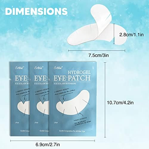 C. ARTIST 100 Pairs V-Shaped Under Eye Gel Pads Kit – Natural Hydrogel Patches with Collagen & Aloe Vera