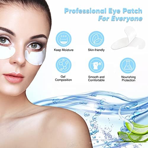 C. ARTIST 100 Pairs V-Shaped Under Eye Gel Pads Kit – Natural Hydrogel Patches with Collagen & Aloe Vera