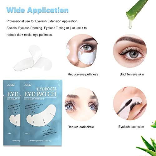 C. ARTIST 100 Pairs V-Shaped Under Eye Gel Pads Kit – Natural Hydrogel Patches with Collagen & Aloe Vera