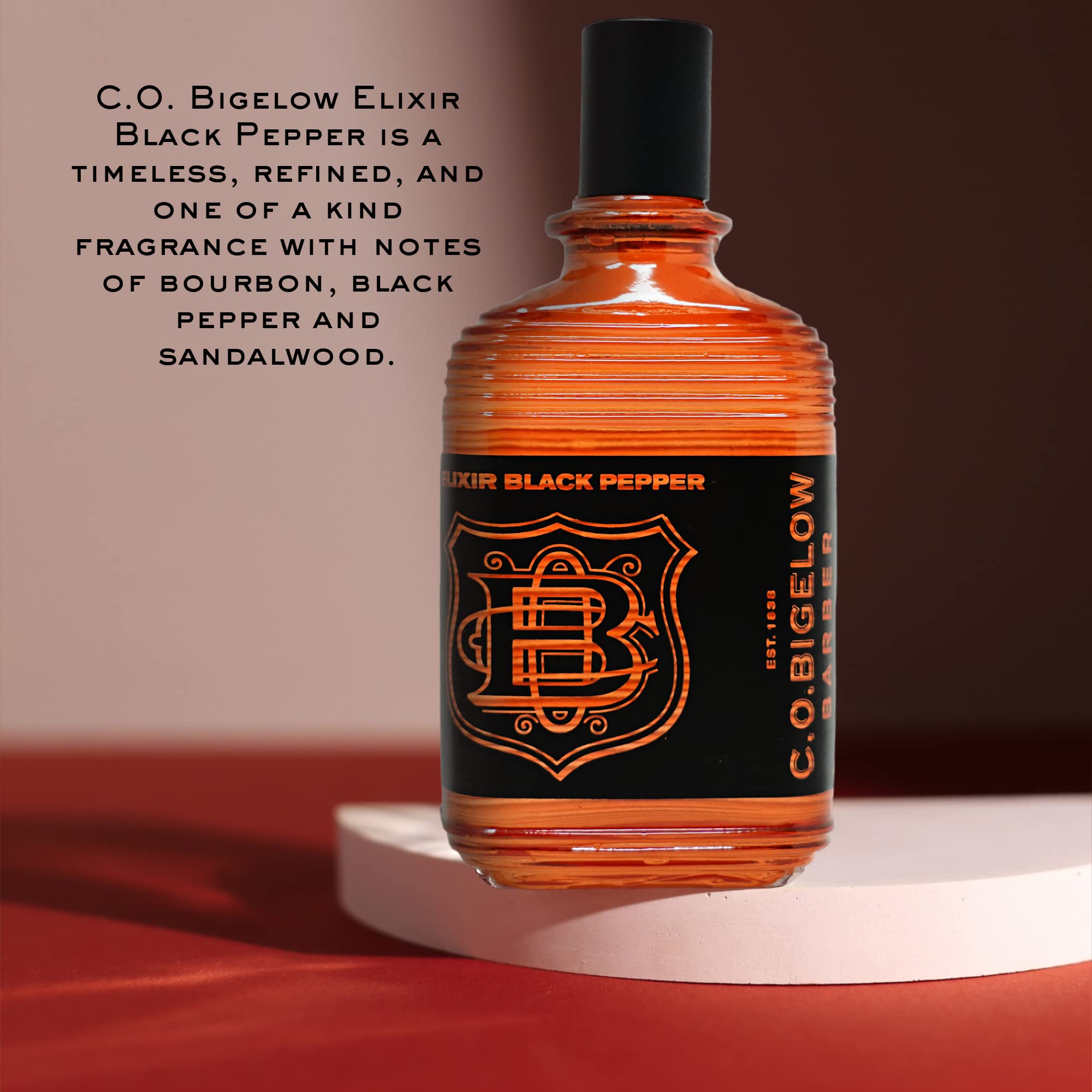C. O. Bigelow Elixir Black Pepper No. 1586 – 2.5 fl oz Men’s Cologne, Bourbon & Sandalwood