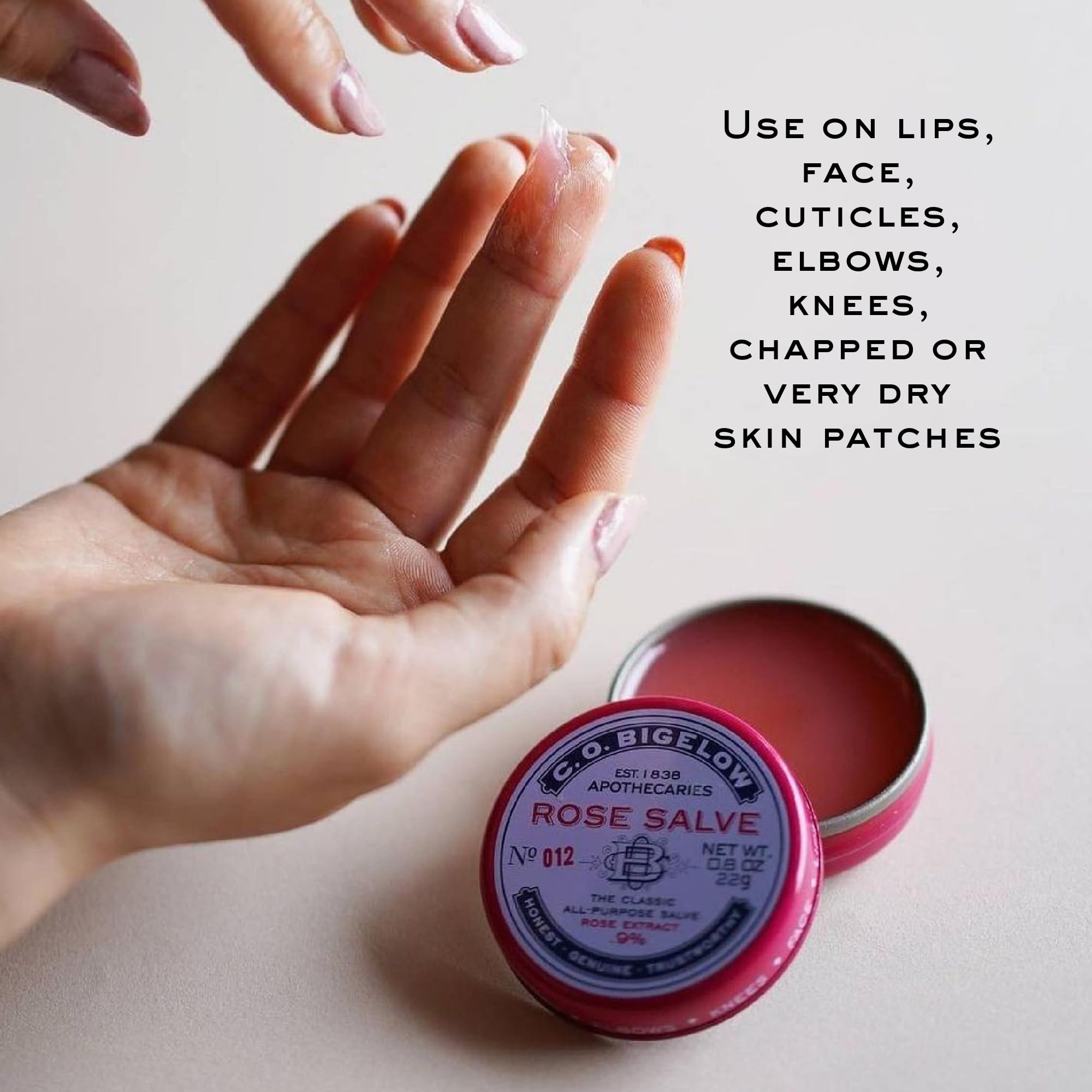 C.O. Bigelow Assorted Salve Tins – Rose, Lavender & Sakura Rose (0.8 oz each)