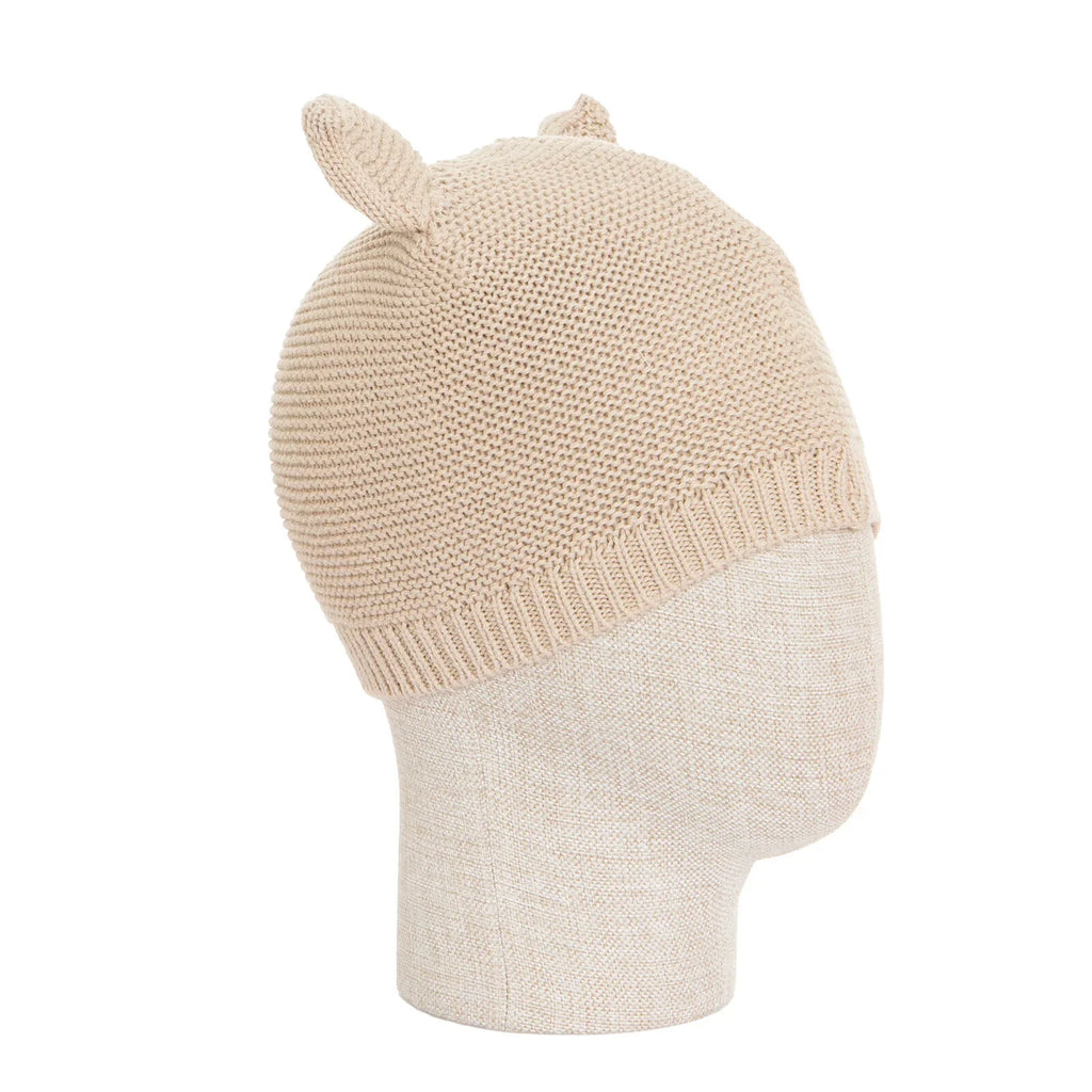 Little Plane Knitted Baby Beanie with Ear Flaps (One Size)