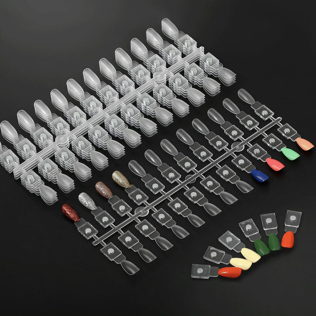 C12rtive 120PCS Magnetic Nail Color Display Tips – Premium Acrylic Tips for Gel & Regular Polish