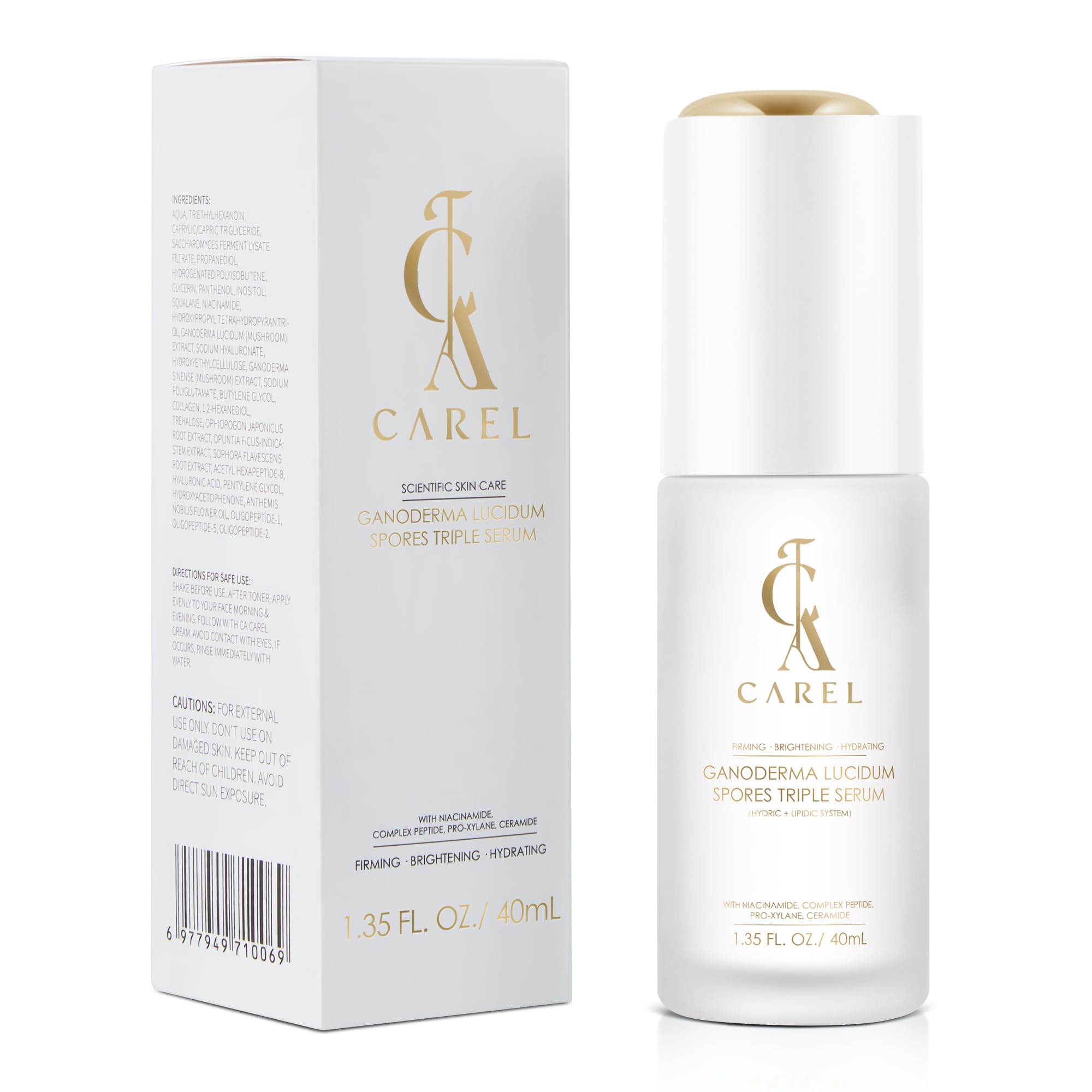 CA CAREL Face Serum – Collagen, Peptides & Niacinamide for Hydration, Brightening & Firming